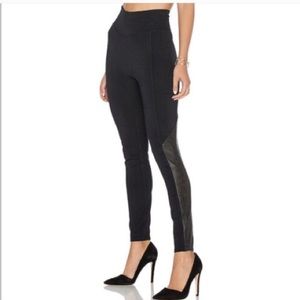 Spanx Perforated Panel Legging in Very Black